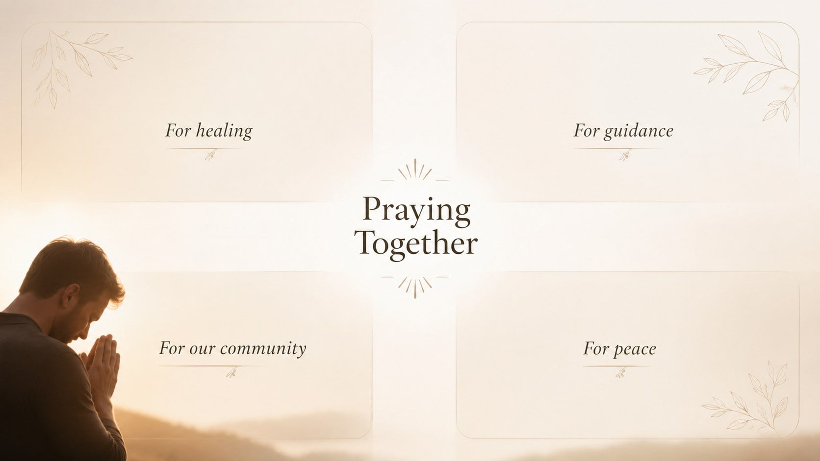 Serene Worship Service Presentation Theme presentation template, slide 12