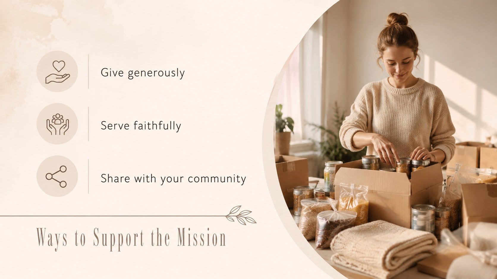 Serene Worship Service Presentation Theme presentation template, slide 13