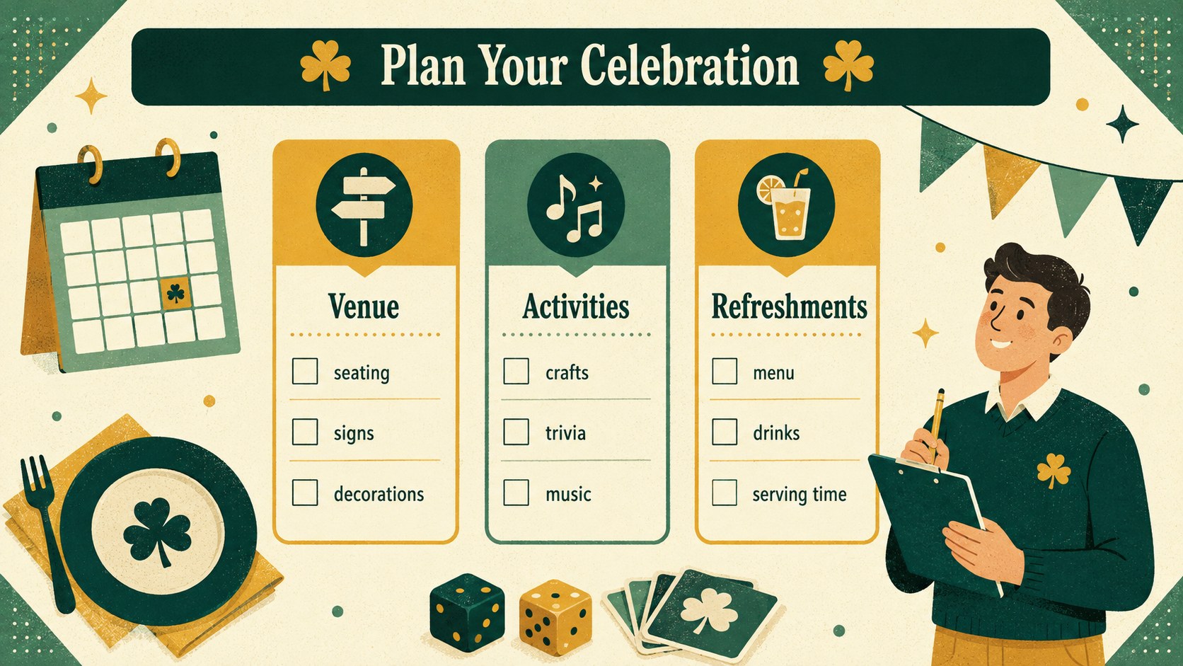Shamrock Festival Presentation Theme presentation template, slide 13