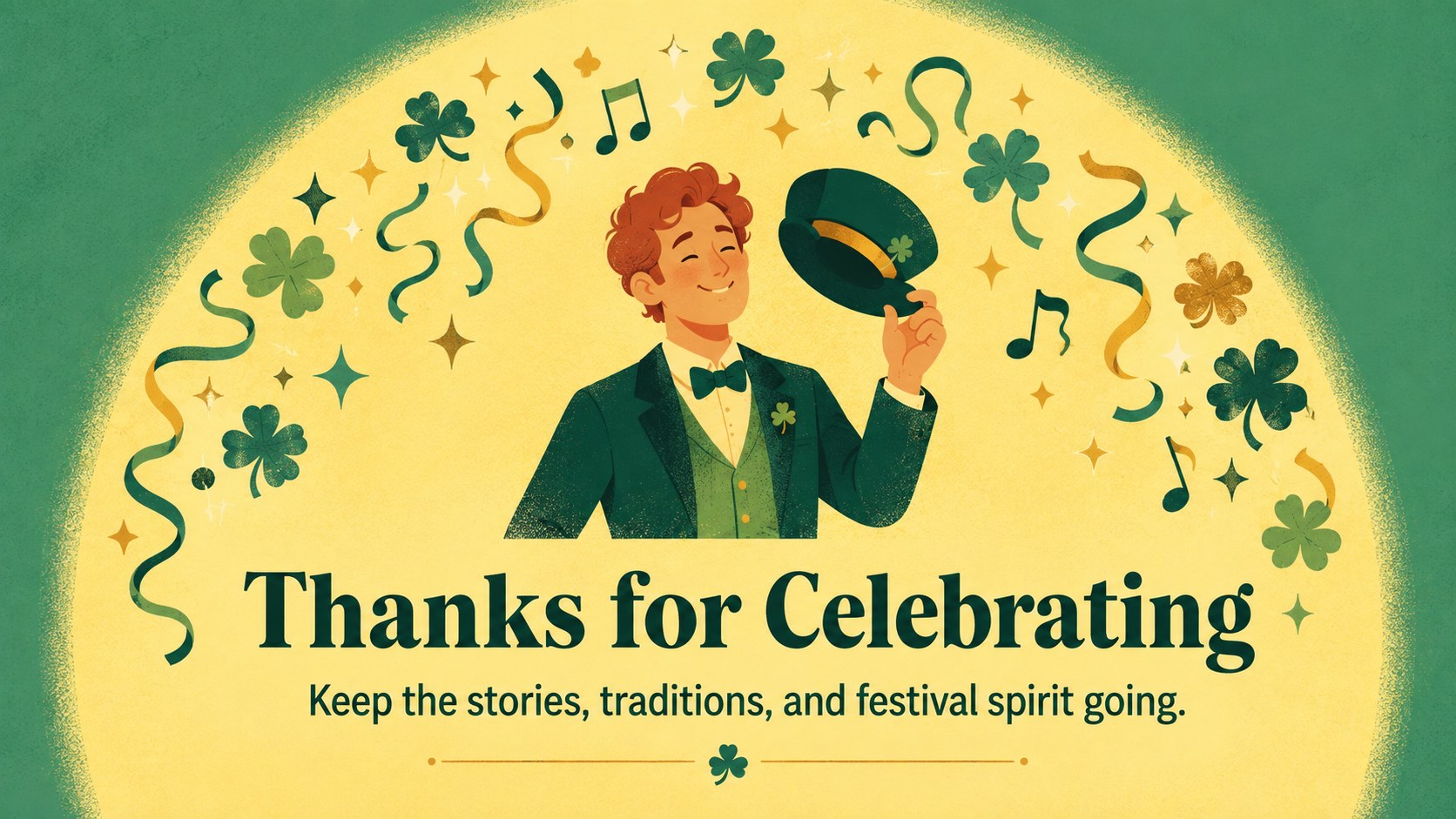 Shamrock Festival Presentation Theme presentation template, slide 15