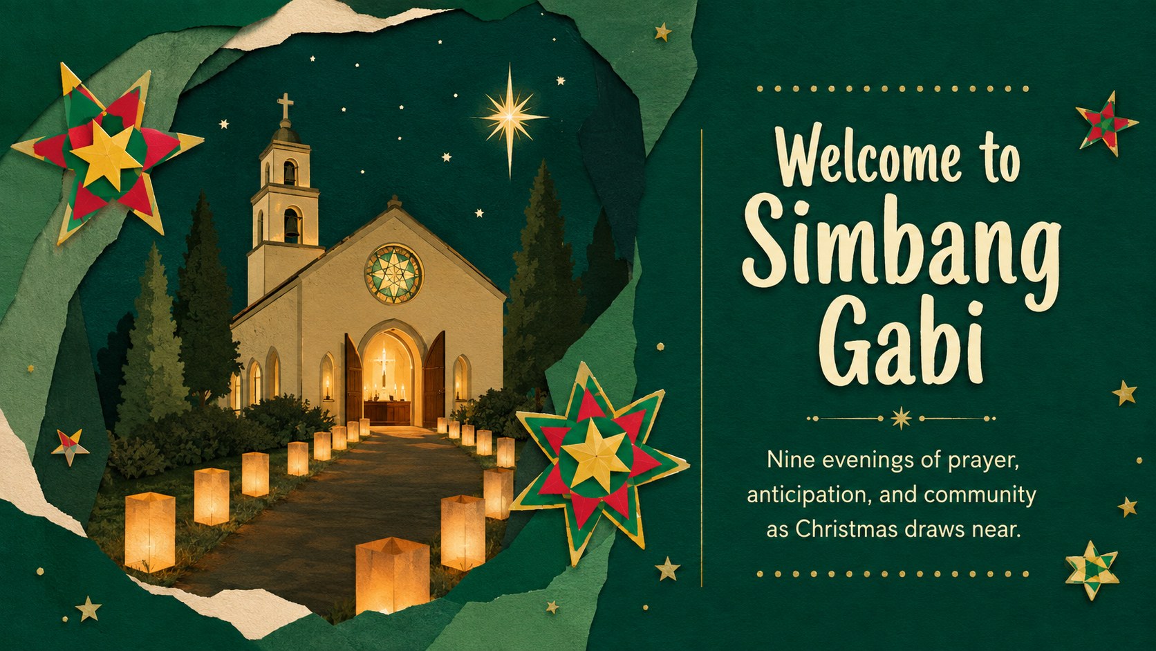 Modelo de apresentação Simbang Gabi – Celebração Ilustrada, slide 2