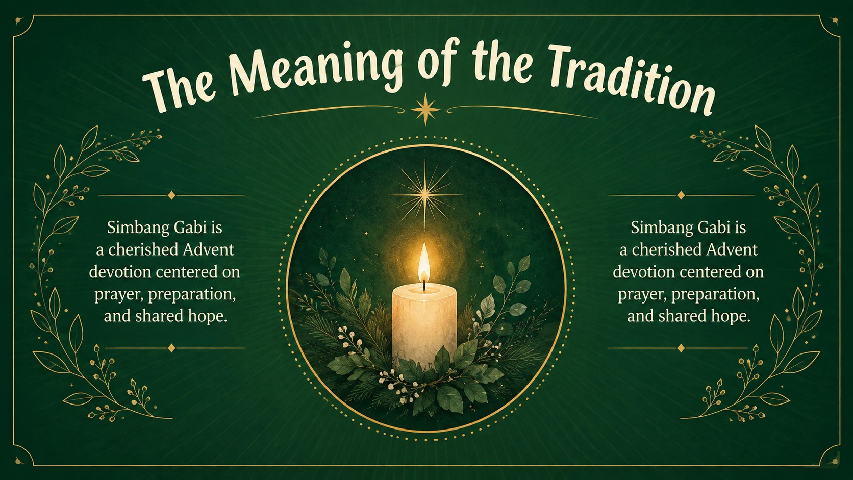 Modelo de apresentação Simbang Gabi – Celebração Ilustrada, slide 3