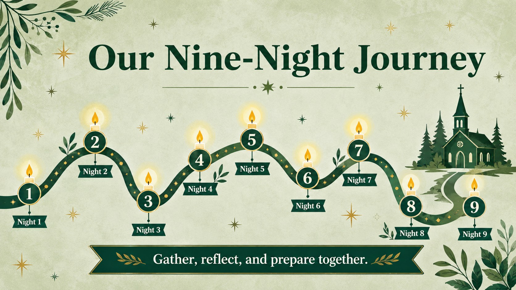 Modelo de apresentação Simbang Gabi – Celebração Ilustrada, slide 4