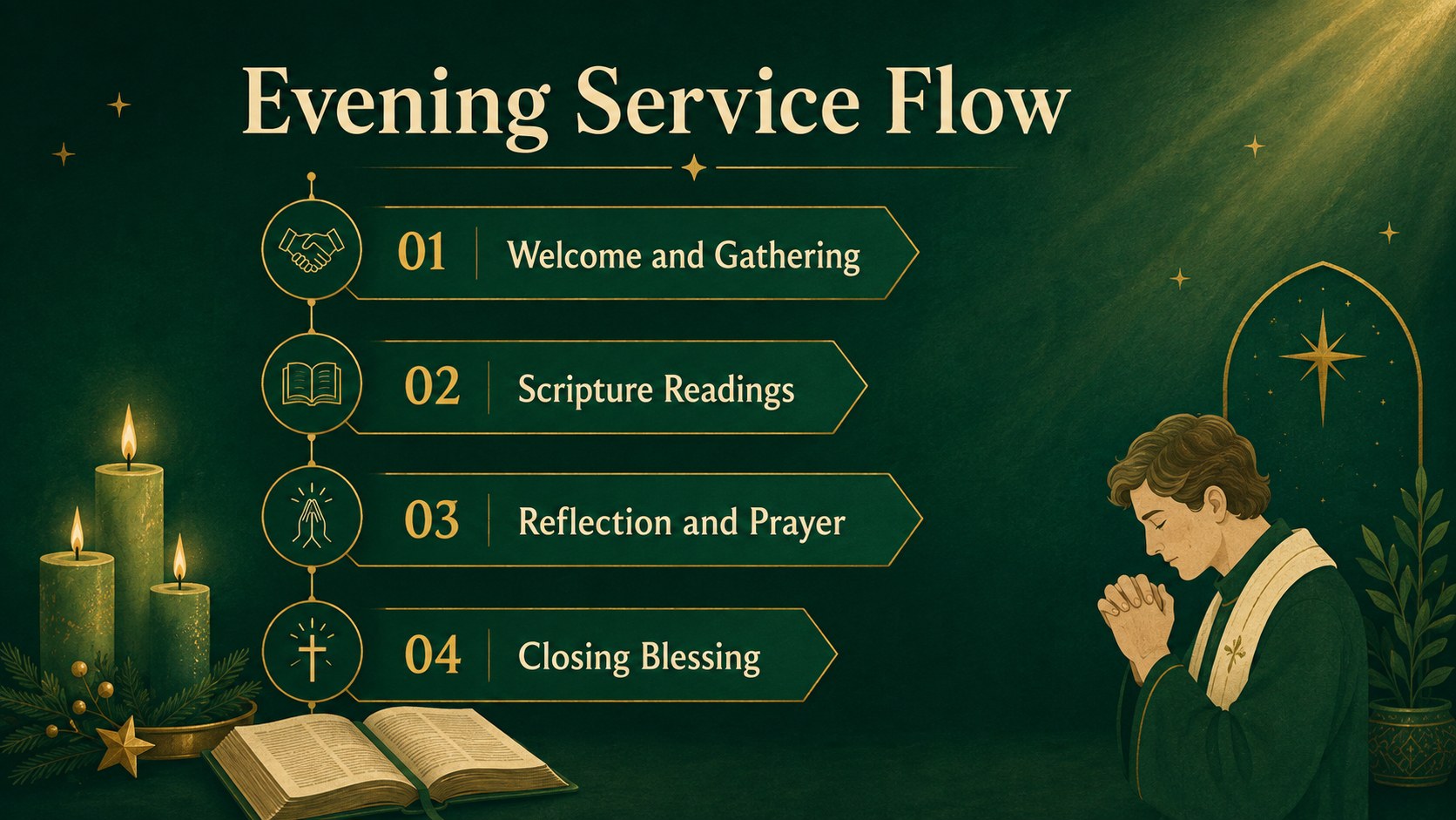 Modelo de apresentação Simbang Gabi – Celebração Ilustrada, slide 6