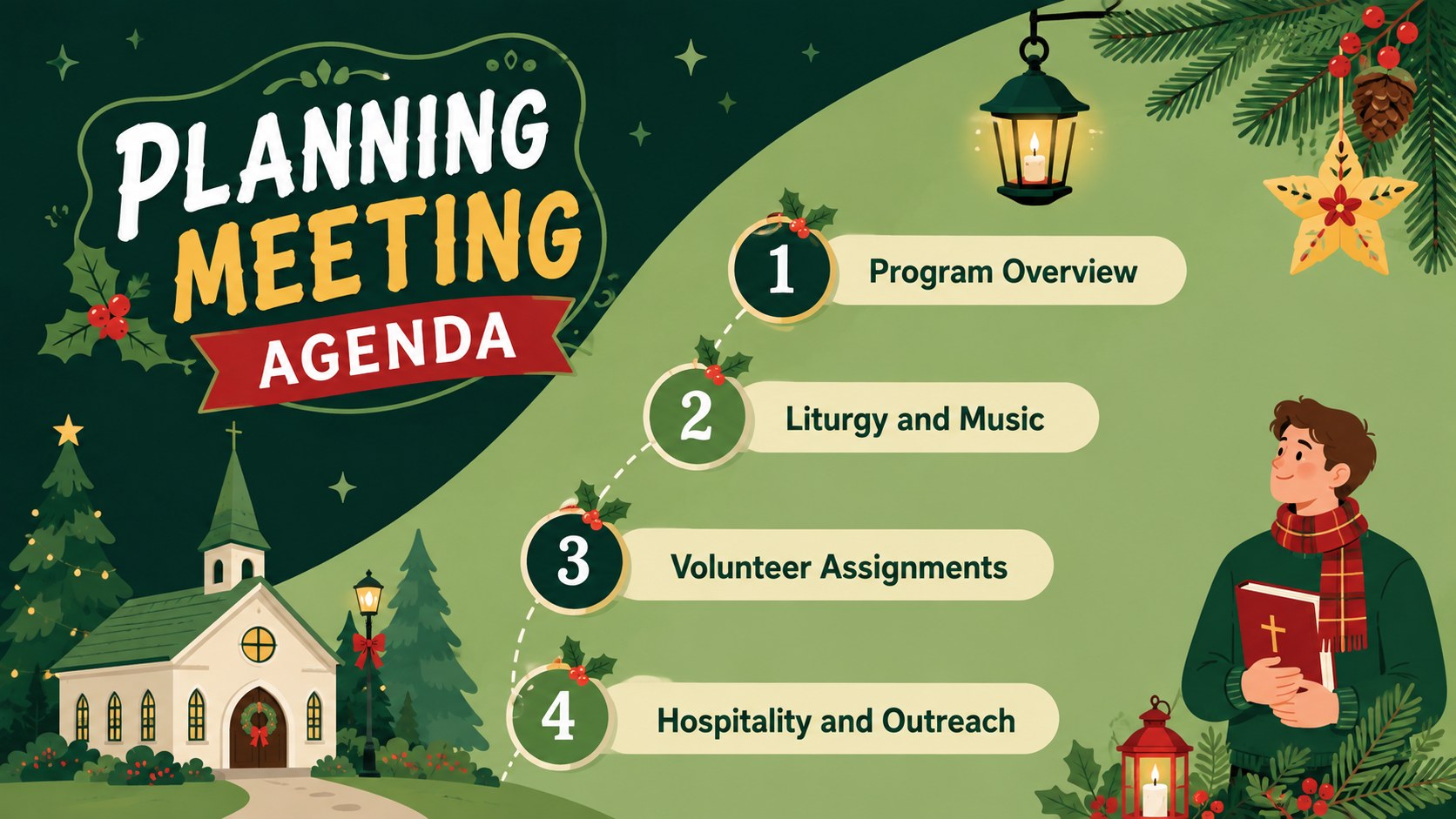Modelo de apresentação Simbang Gabi – Celebração Ilustrada, slide 13