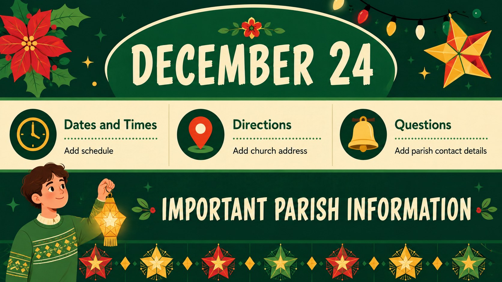Modelo de apresentação Simbang Gabi – Celebração Ilustrada, slide 14