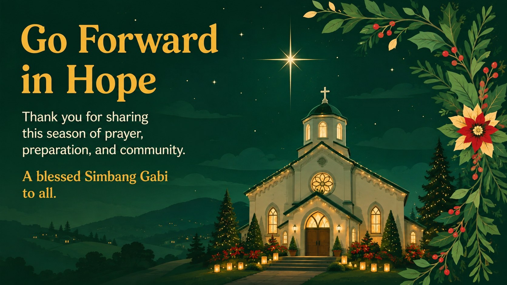 Modelo de apresentação Simbang Gabi – Celebração Ilustrada, slide 15
