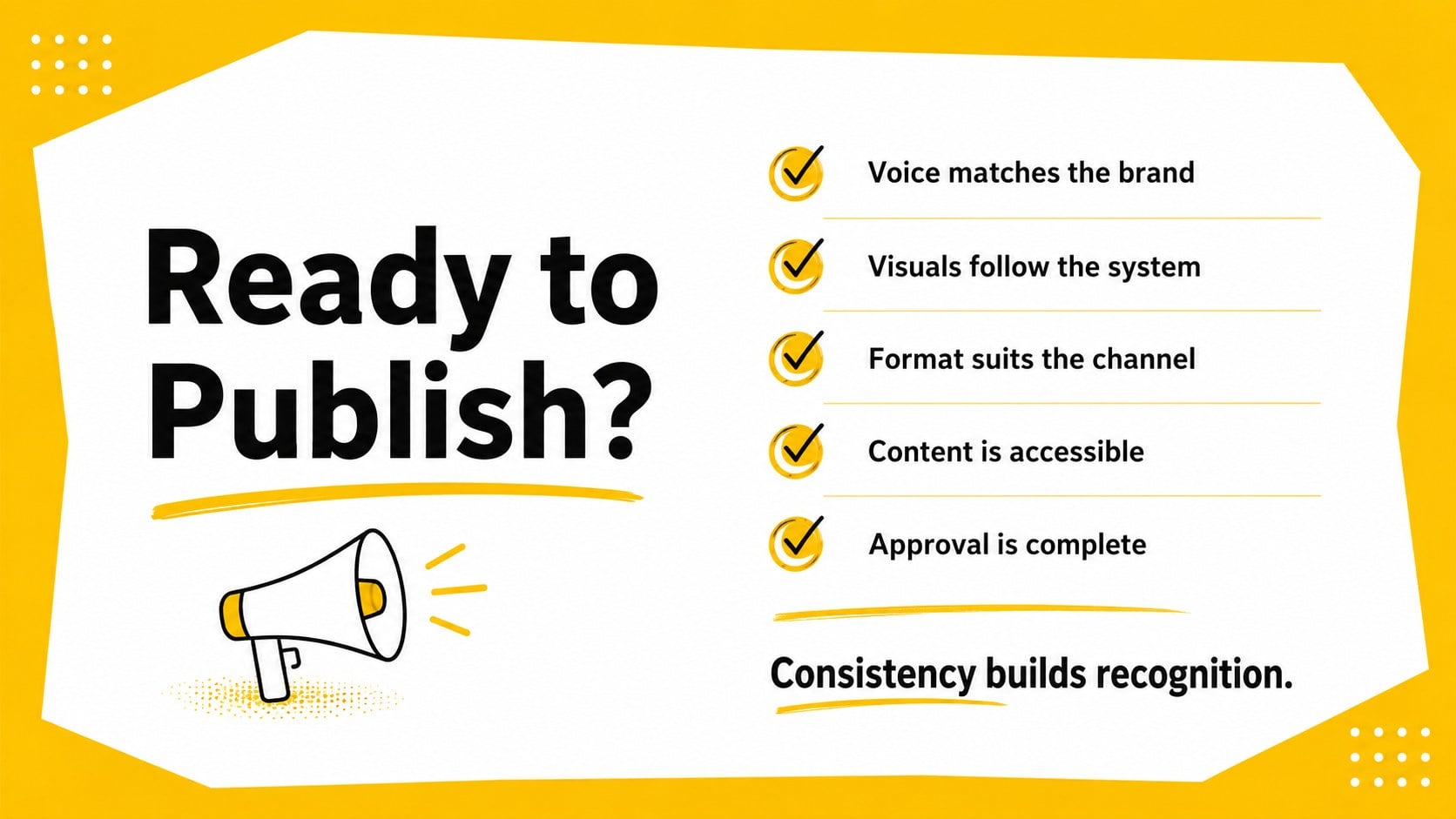 Social Channel Identity Playbook presentation template, slide 16