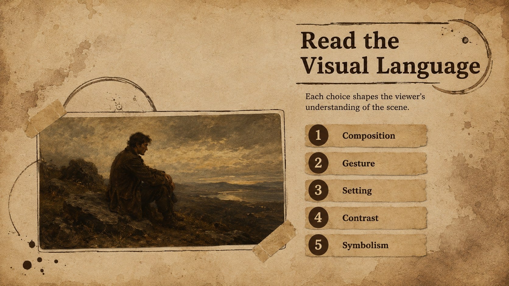 Social Realism Collage Classroom Deck presentation template, slide 6