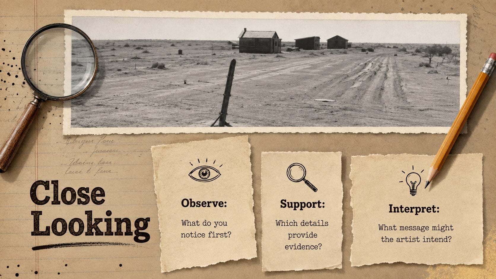 Social Realism Collage Classroom Deck presentation template, slide 7