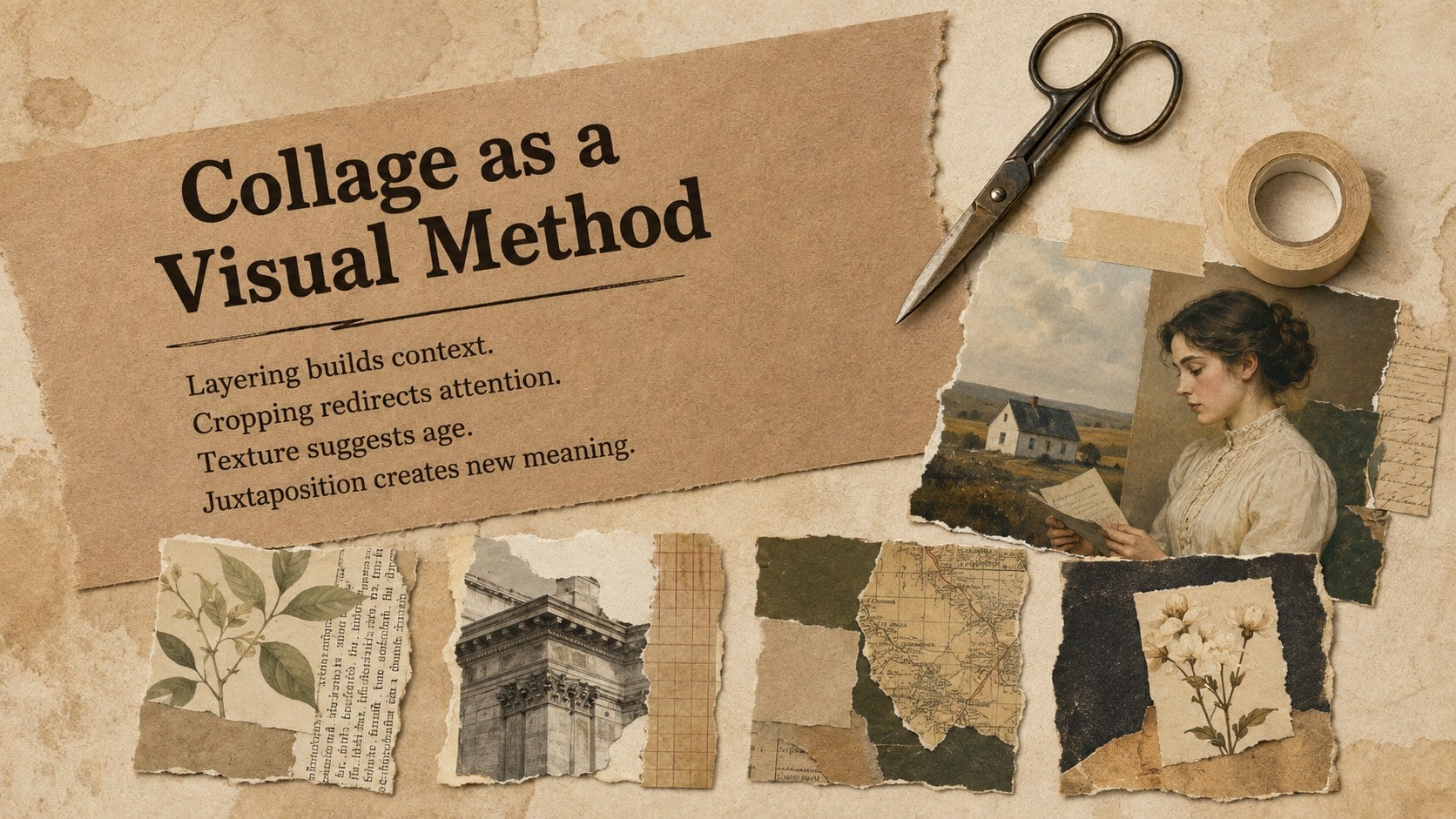 Social Realism Collage Classroom Deck presentation template, slide 9