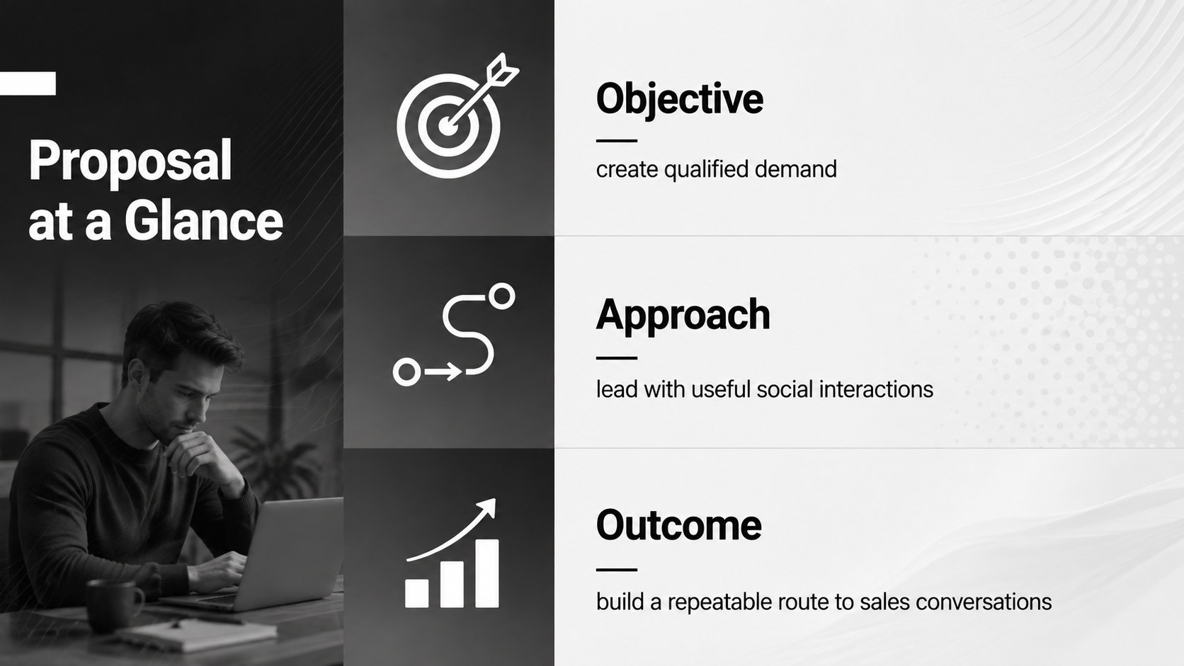 Social Selling Pitch Deck presentation template, slide 13