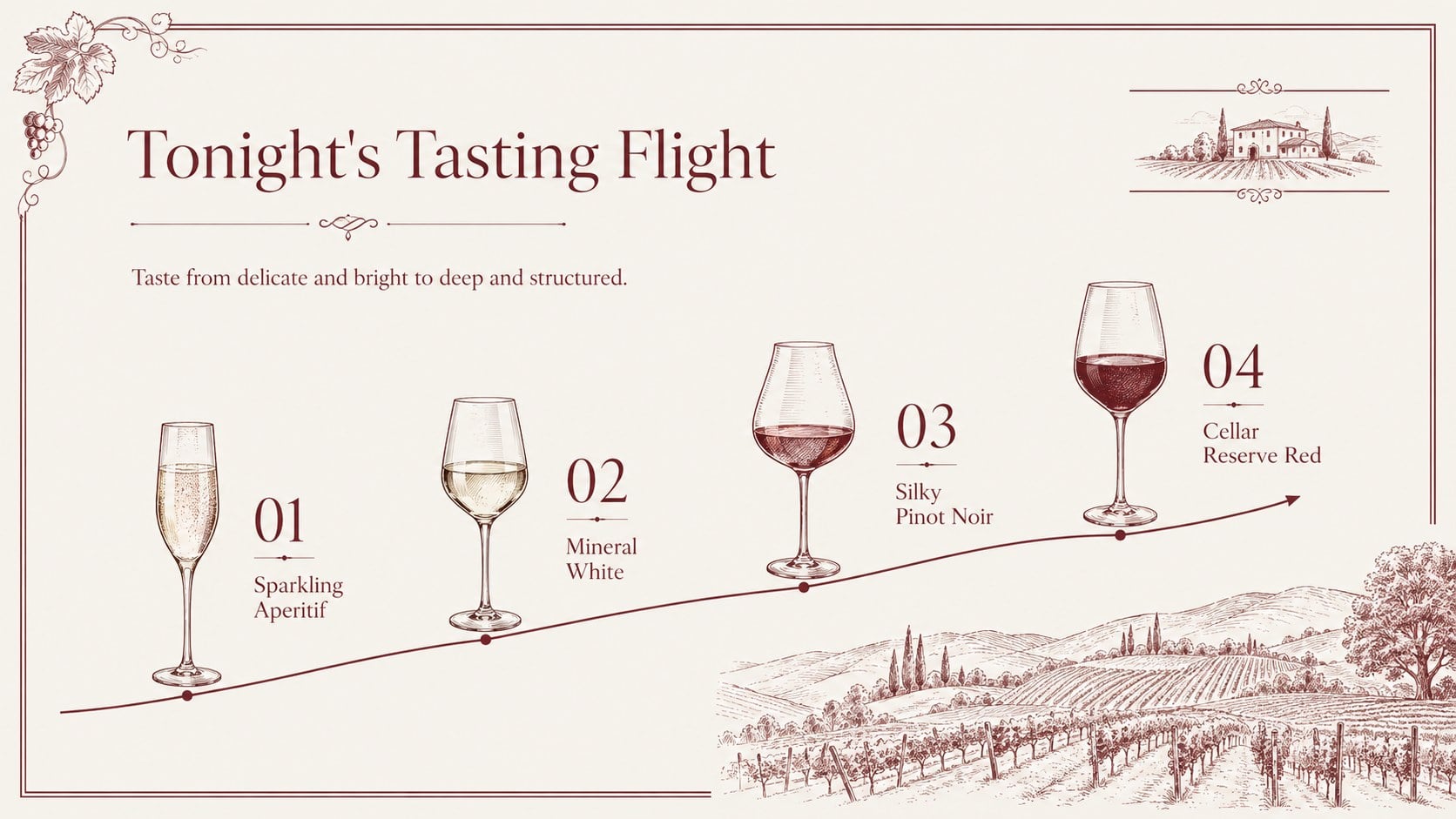 Sommelier Wine Collection Lookbook presentation template, slide 11