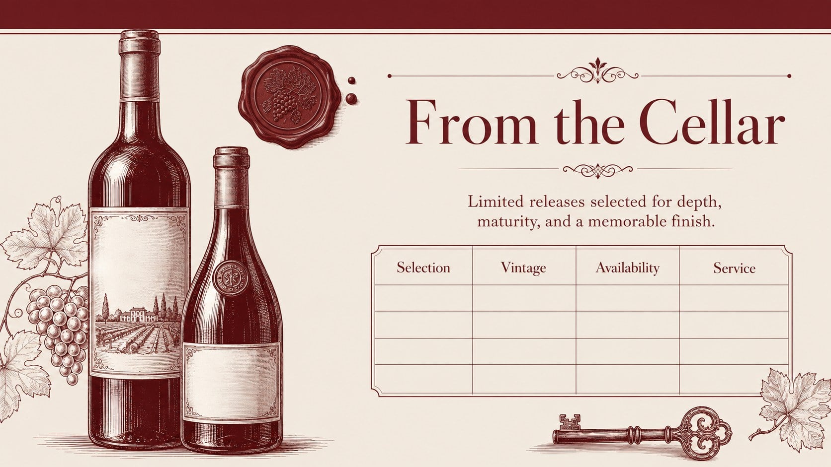 Sommelier Wine Collection Lookbook presentation template, slide 12