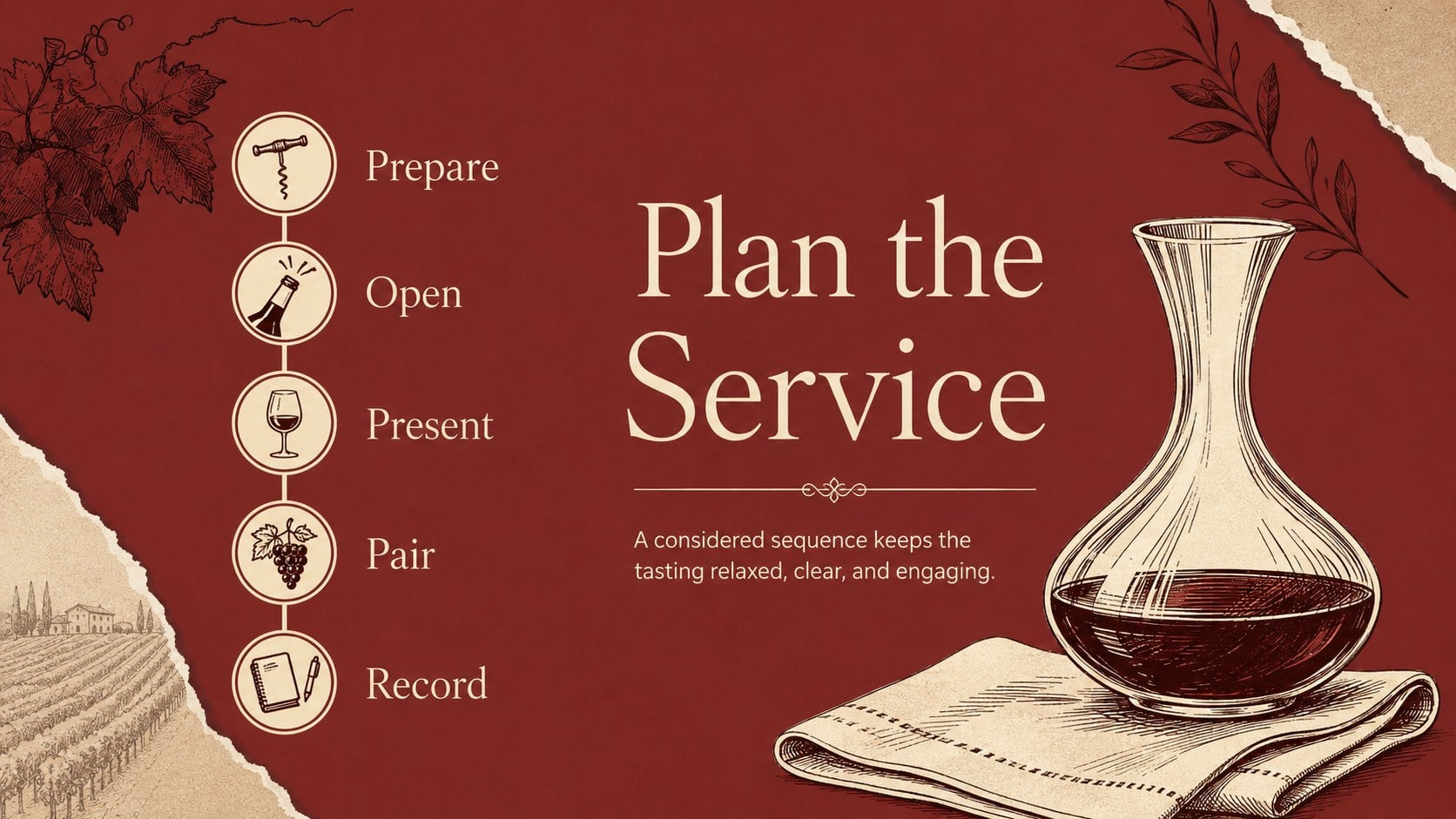Sommelier Wine Collection Lookbook presentation template, slide 13