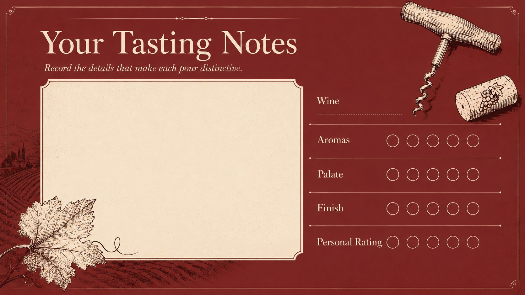 Sommelier Wine Collection Lookbook presentation template, slide 14