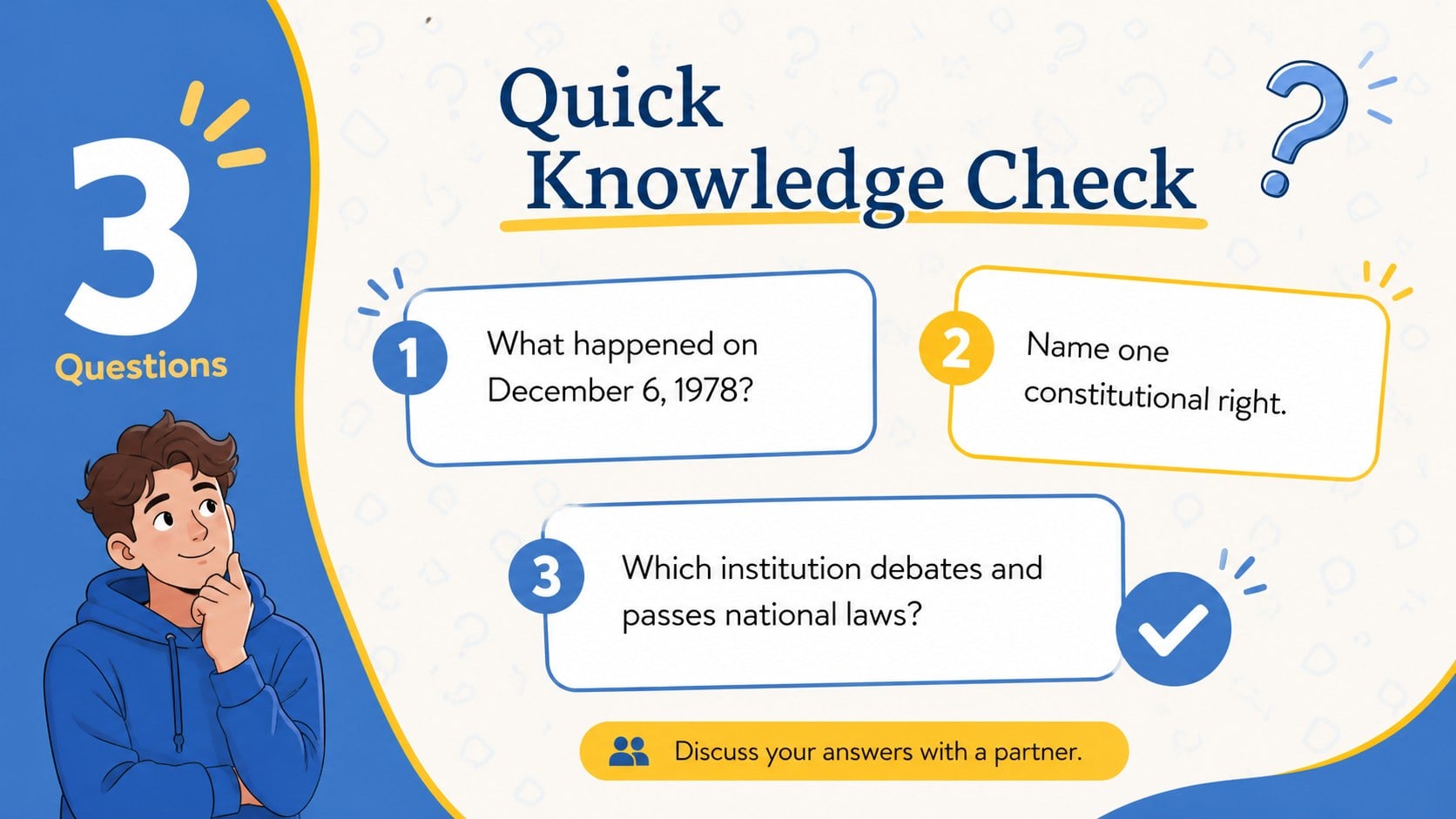 Spain Constitution Commemoration Lesson Deck presentation template, slide 13