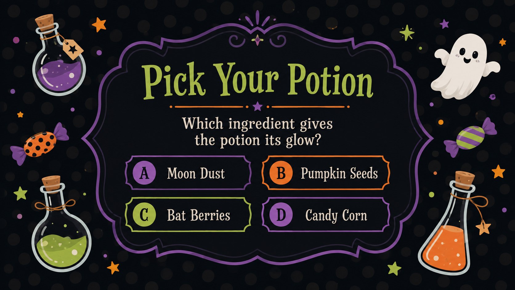 Spooky-Cute Halloween Party Deck presentation template, slide 3