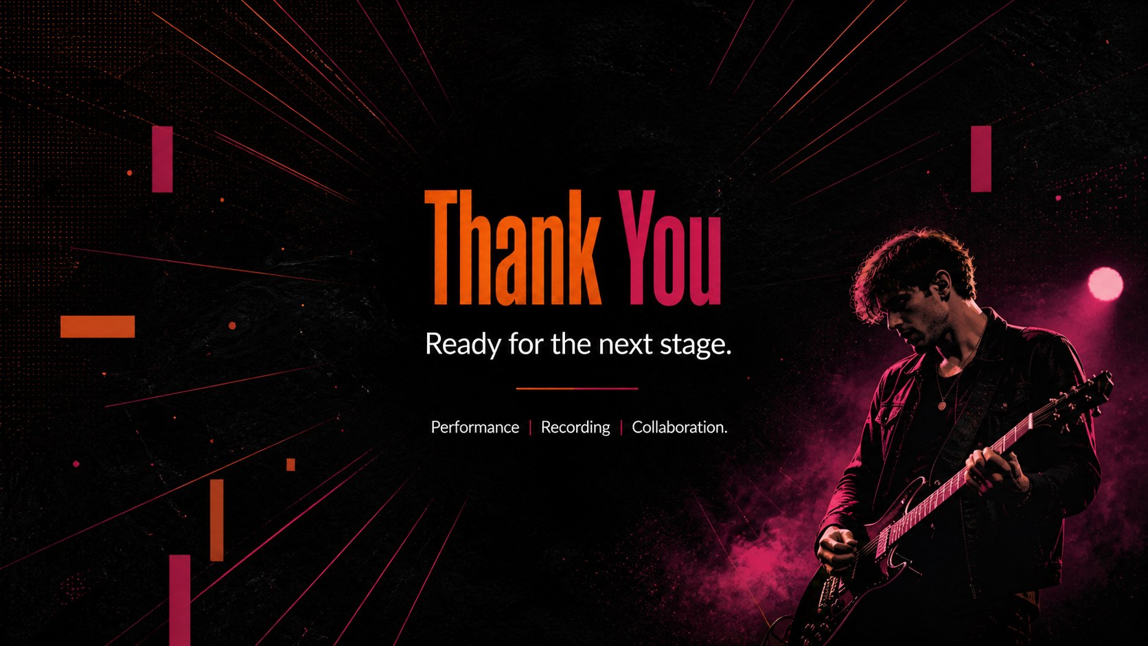 Stage-Ready Artist CV Deck presentation template, slide 10