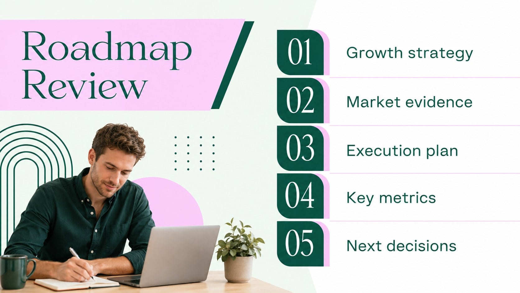 Startup Growth Roadmap Infographic Deck presentation template, slide 13