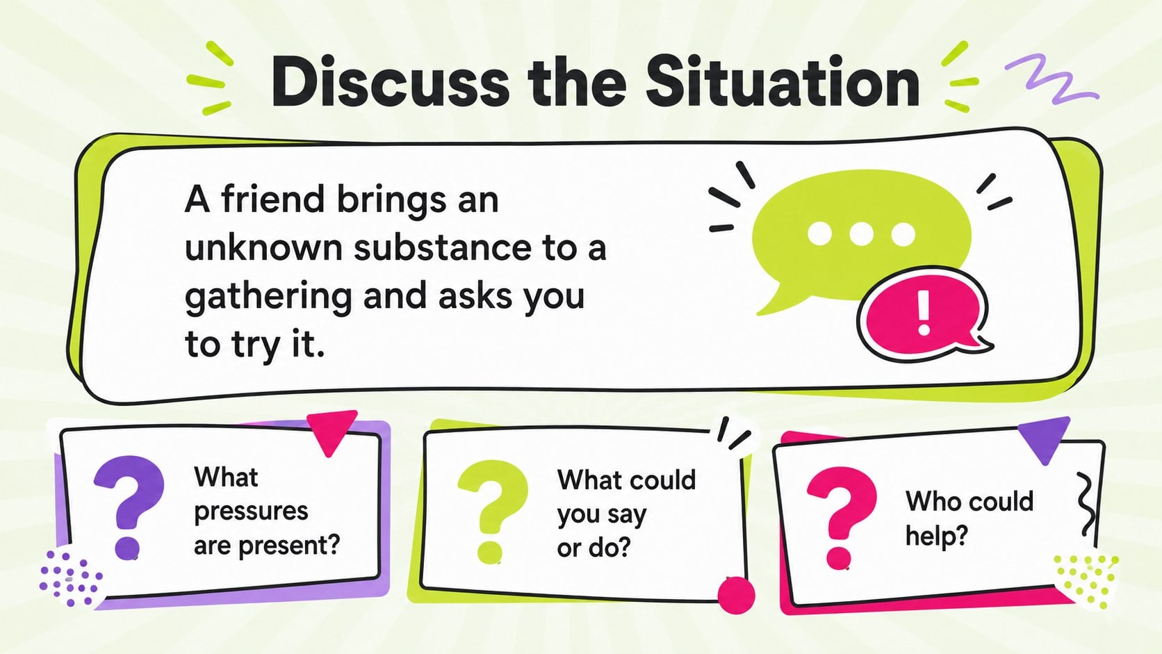Student Drug Awareness Lesson Deck presentation template, slide 12