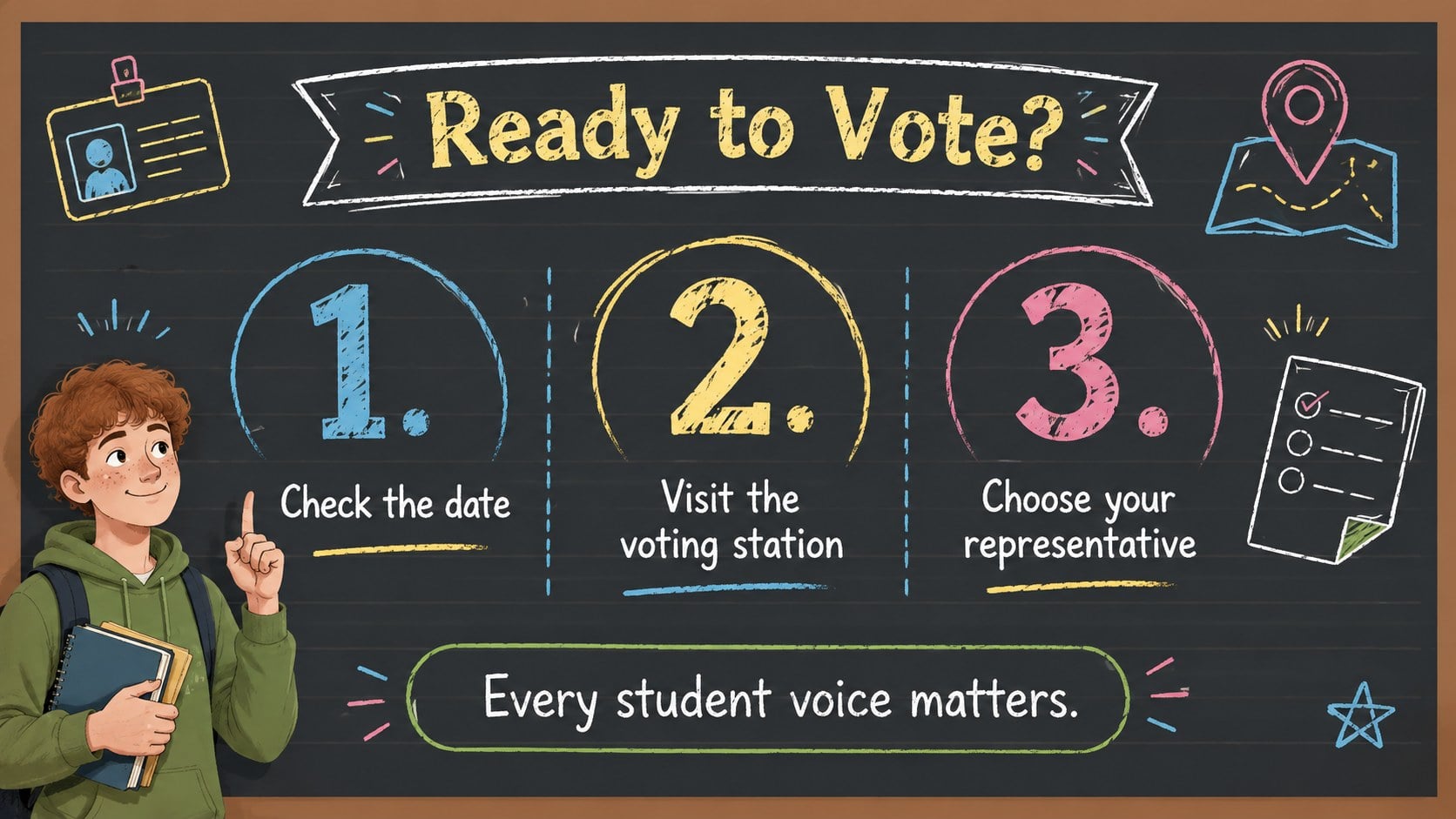 Student Election Campaign Deck presentation template, slide 12