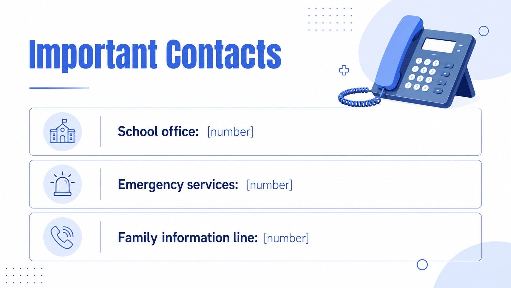 Student Emergency Readiness Presentation presentation template, slide 9