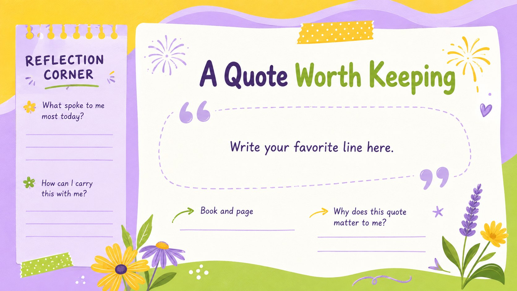Summer Book Adventure Tracker Deck presentation template, slide 7