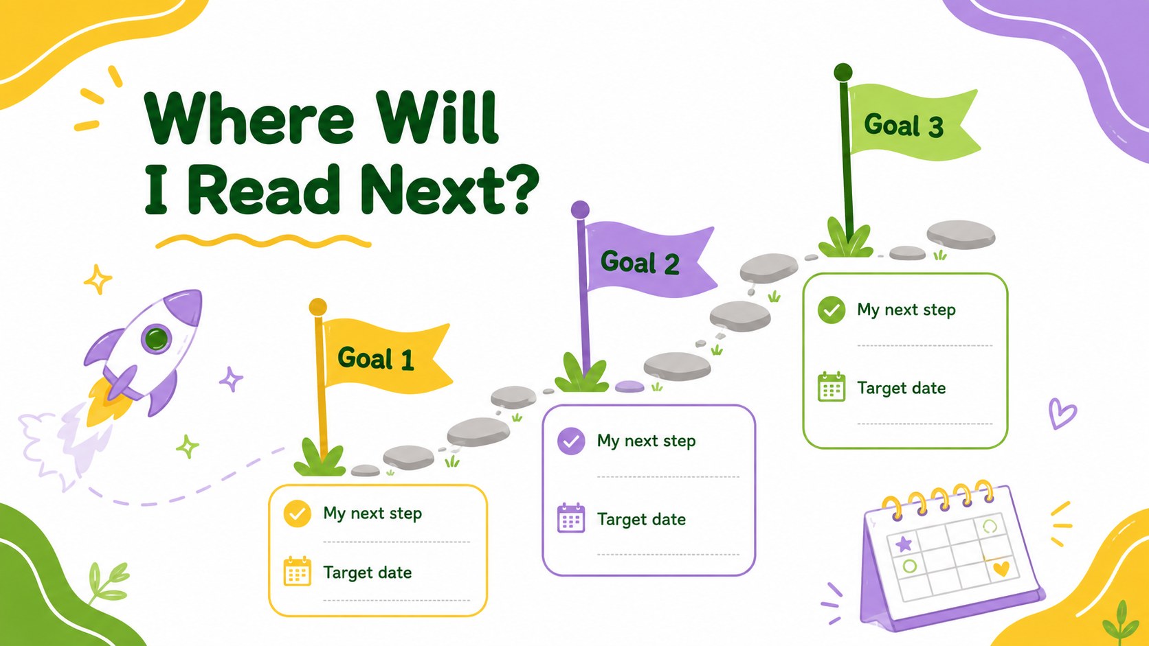 Summer Book Adventure Tracker Deck presentation template, slide 8