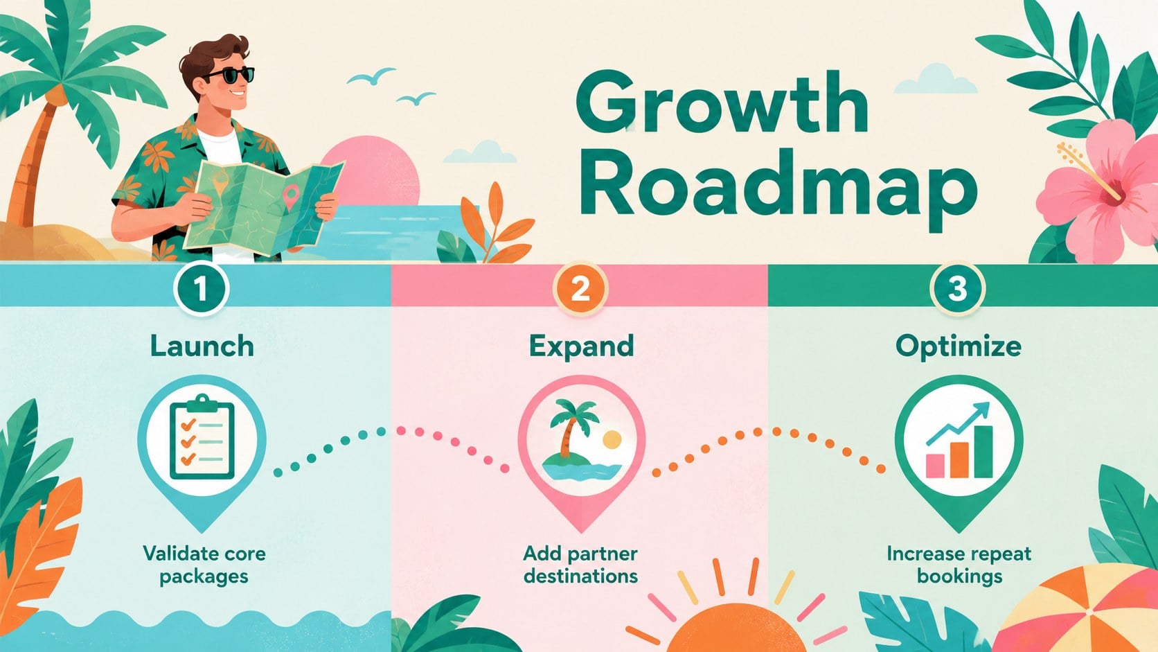 Summer Travel Agency Plan Theme presentation template, slide 14
