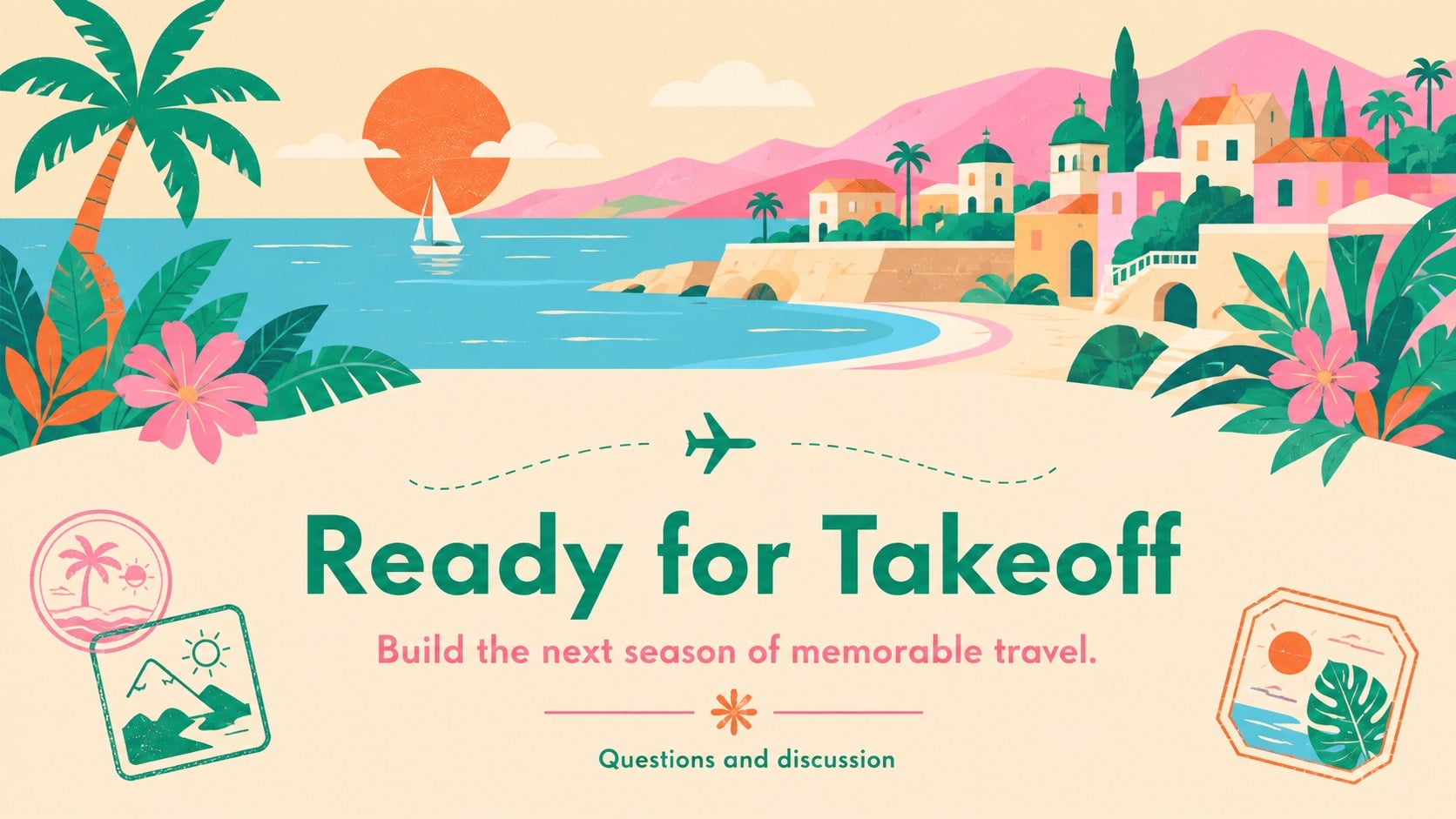 Summer Travel Agency Plan Theme presentation template, slide 15
