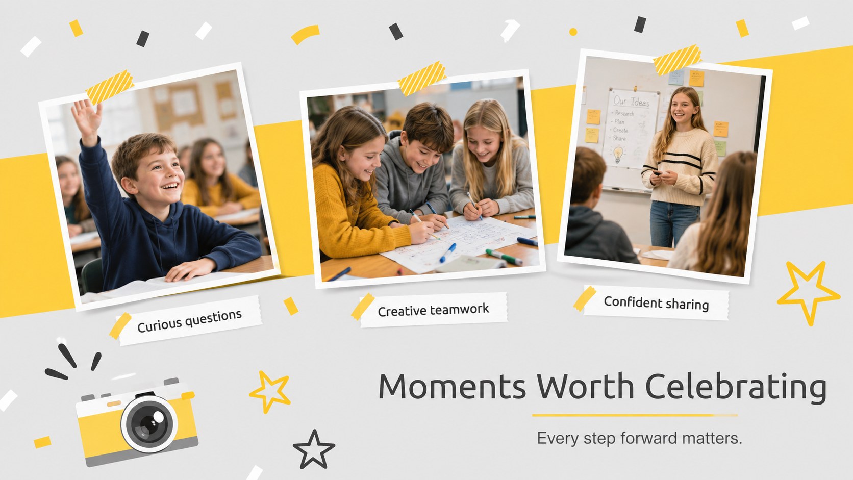 Sunny Classroom Bulletin Slides presentation template, slide 13