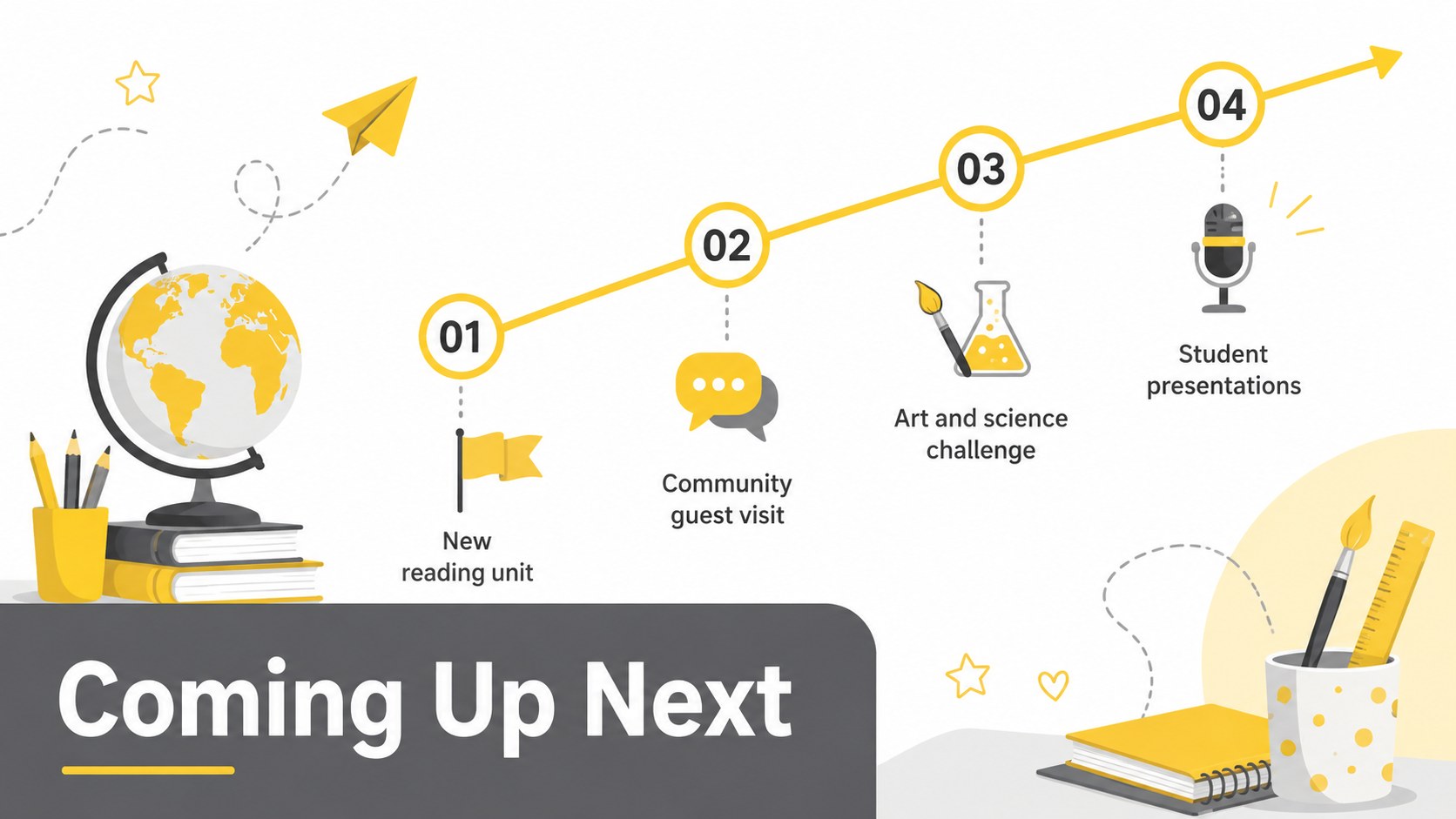 Sunny Classroom Bulletin Slides presentation template, slide 14