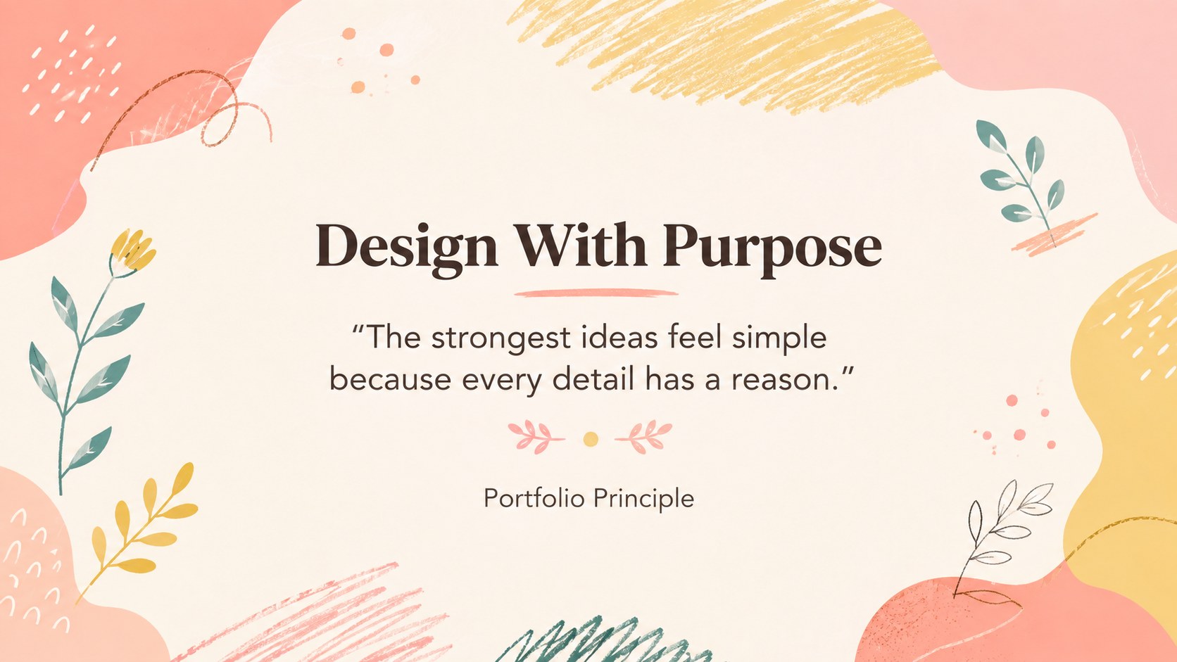 Sunny Pastel Creative Portfolio Deck presentation template, slide 15