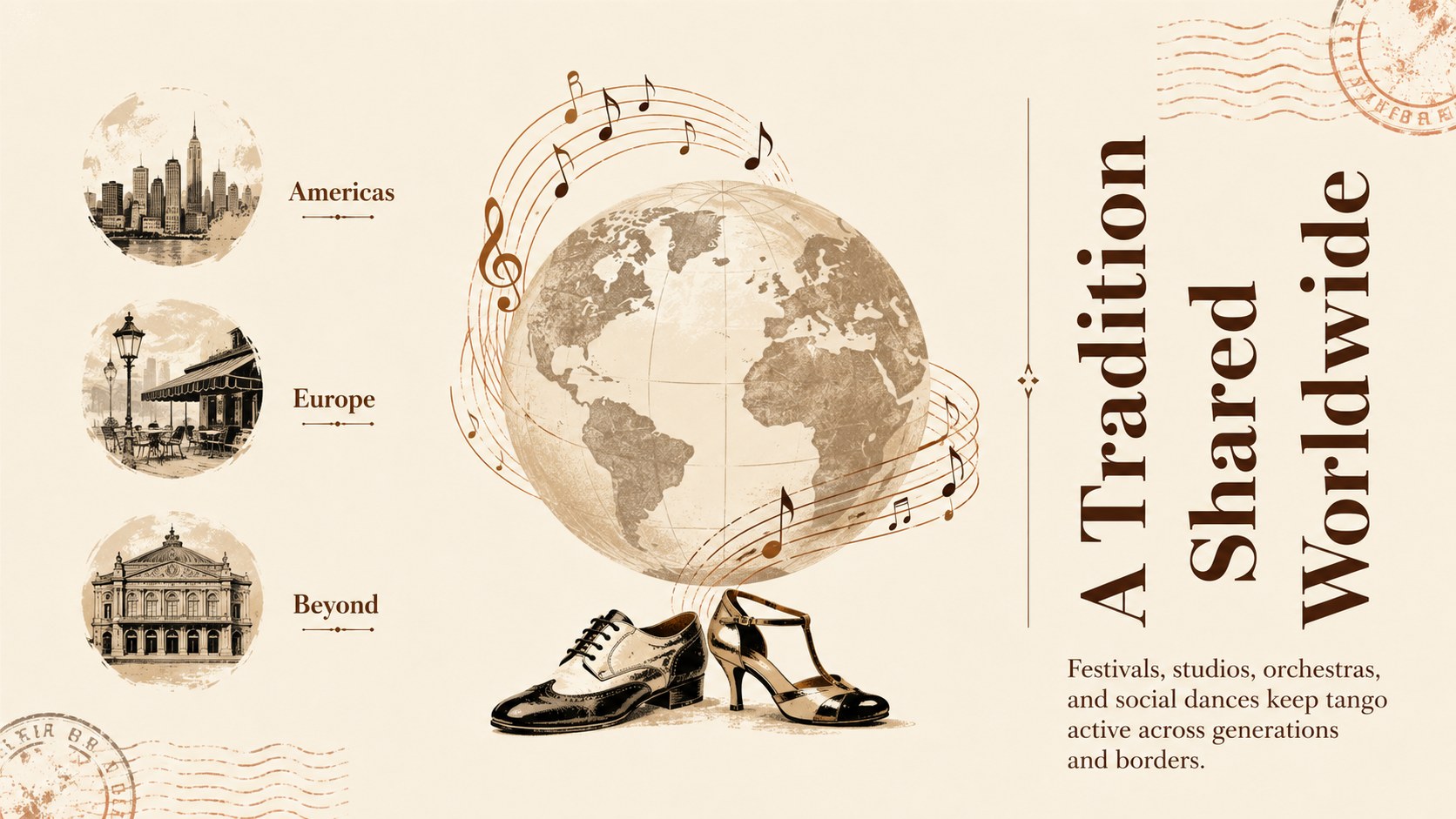 Modelo de apresentação Celebração da Herança do Tango, slide 10