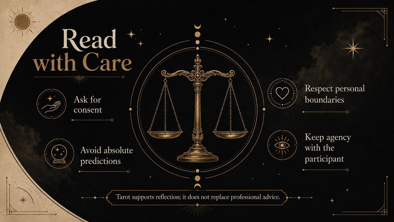 Tarot Reading Workshop Theme presentation template, slide 10