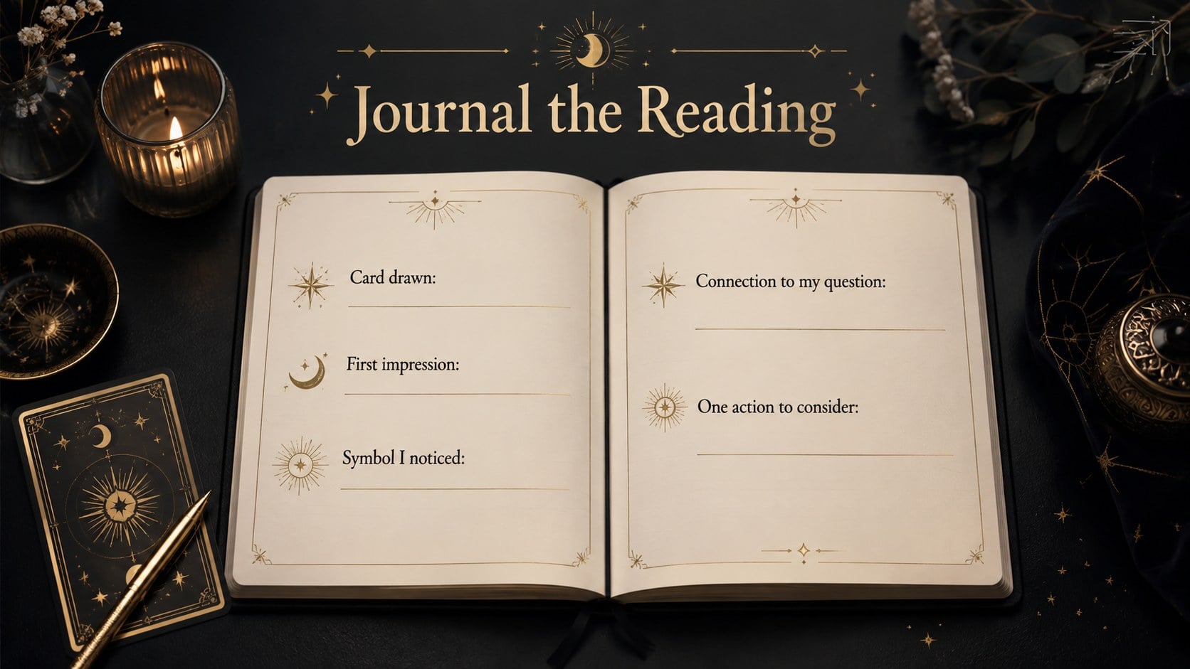 Tarot Reading Workshop Theme presentation template, slide 11