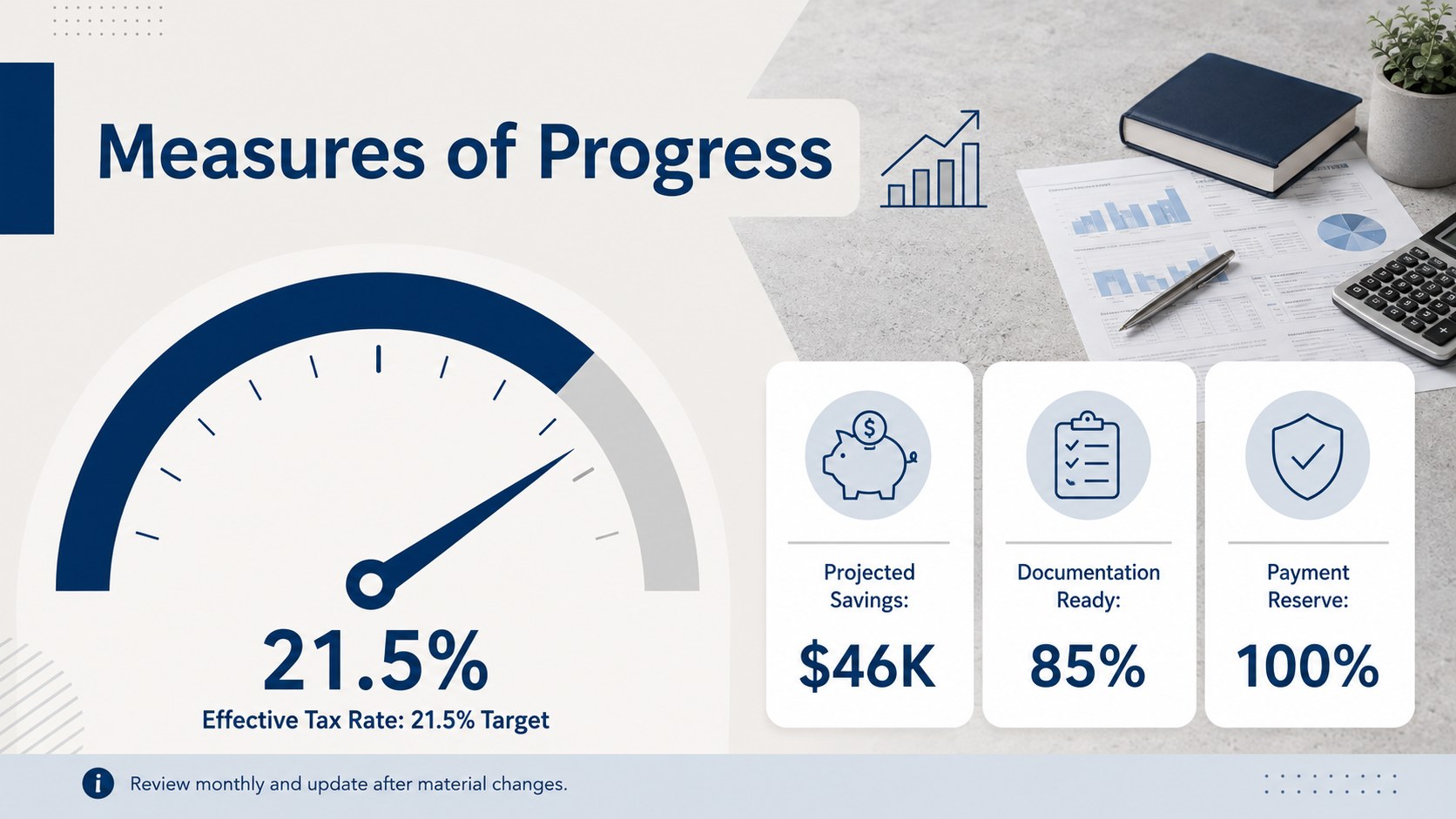 Tax Strategy Advisory Deck presentation template, slide 12