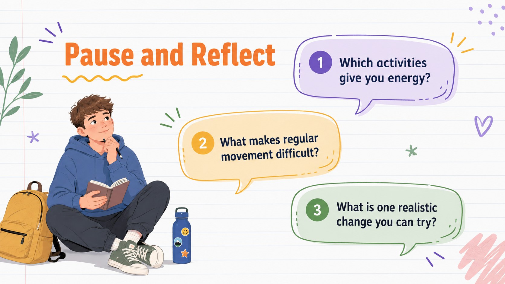 Teen Fitness and Wellbeing Lesson Slides presentation template, slide 12