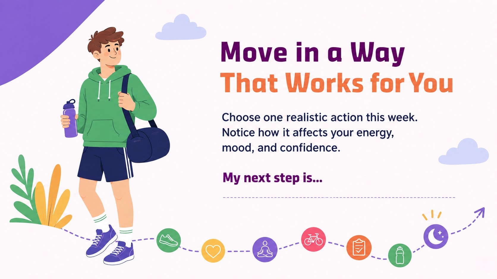 Teen Fitness and Wellbeing Lesson Slides presentation template, slide 15
