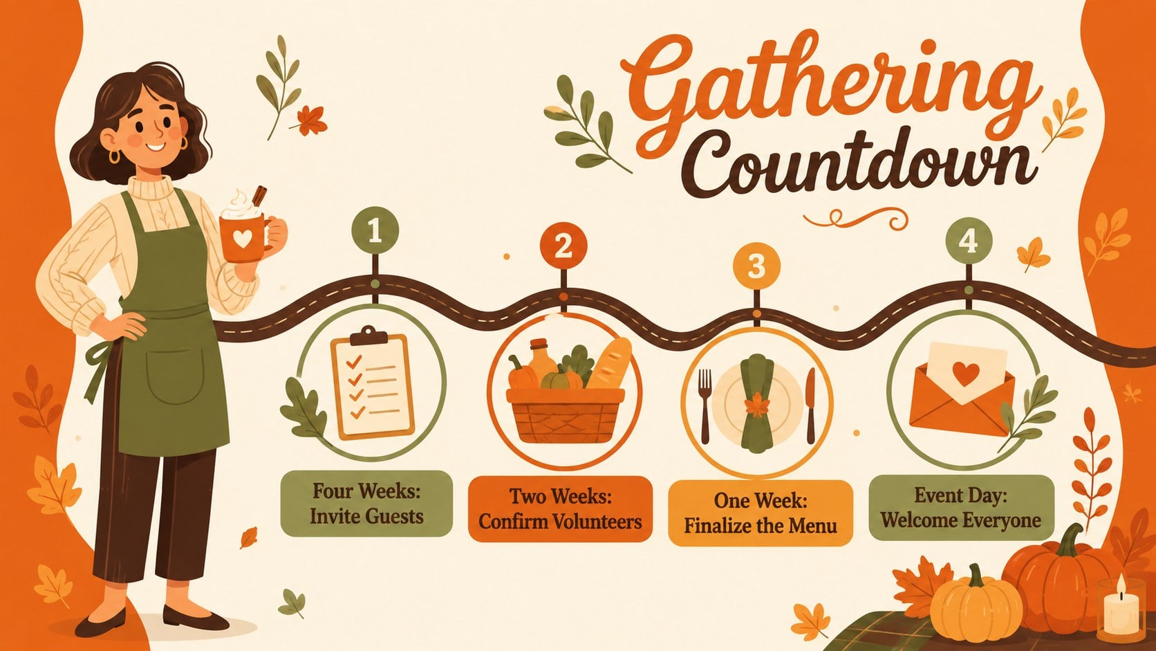 Thanksgiving Community Newsletter Theme presentation template, slide 13