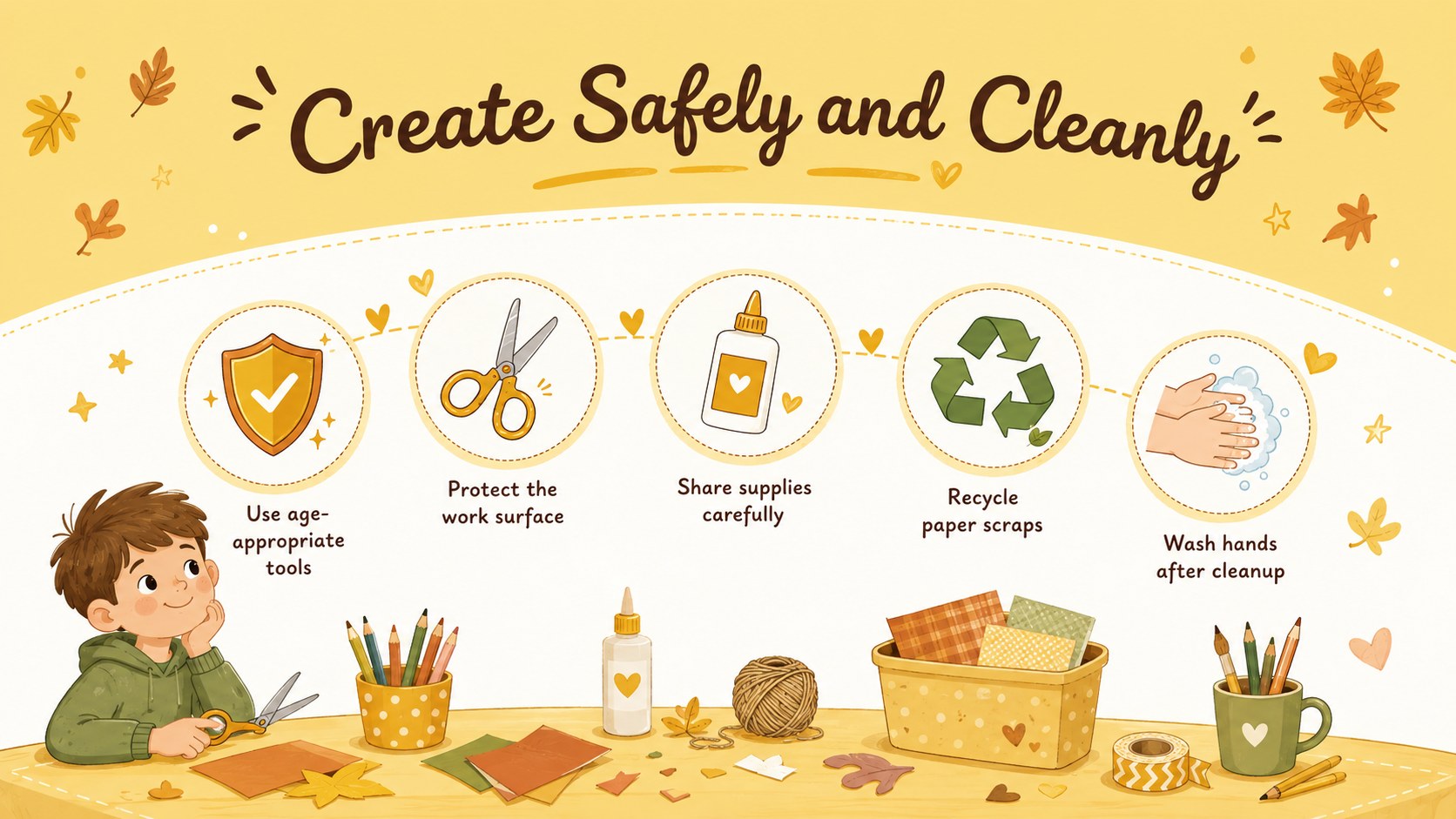 Thanksgiving Craft Workshop Deck presentation template, slide 10