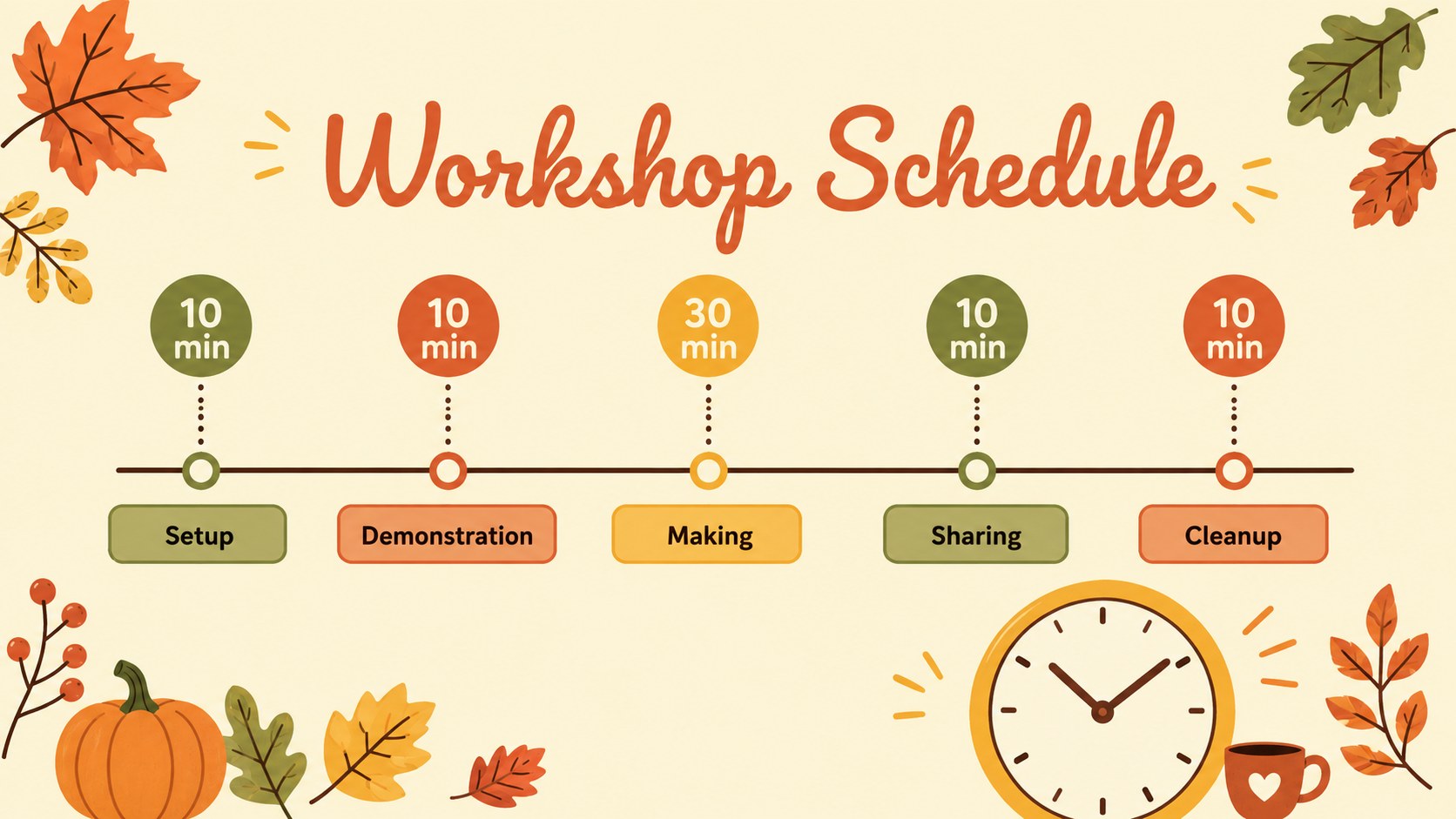 Thanksgiving Craft Workshop Deck presentation template, slide 11