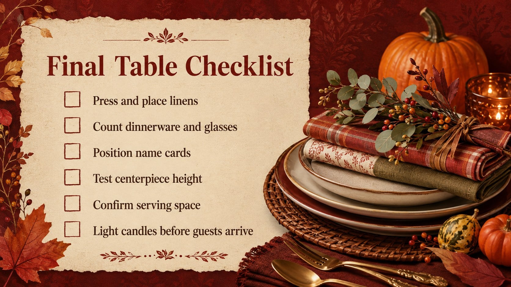 Thanksgiving Tablescape Styling Deck presentation template, slide 12