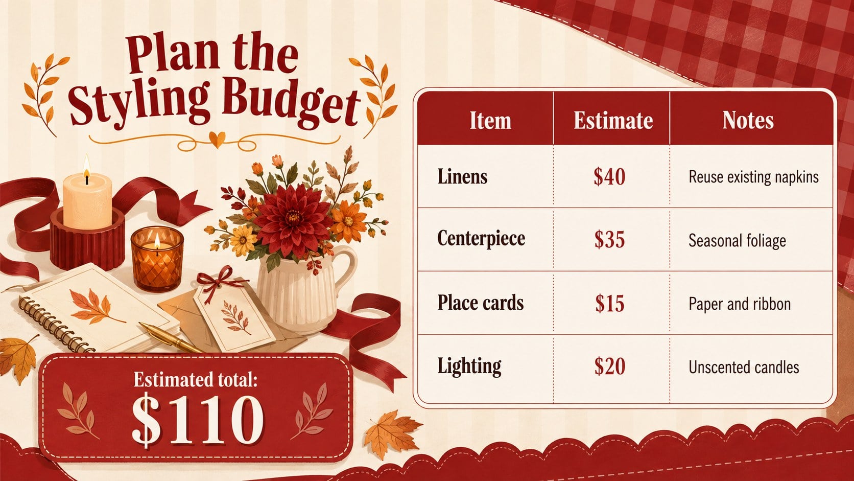 Thanksgiving Tablescape Styling Deck presentation template, slide 14