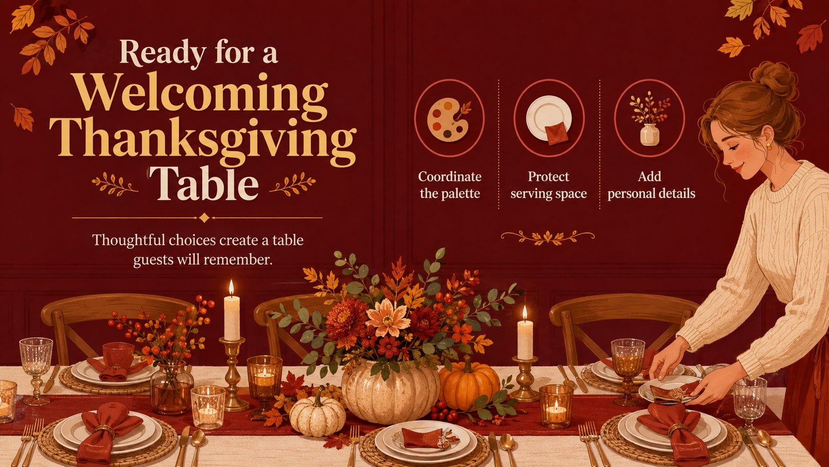 Thanksgiving Tablescape Styling Deck presentation template, slide 15