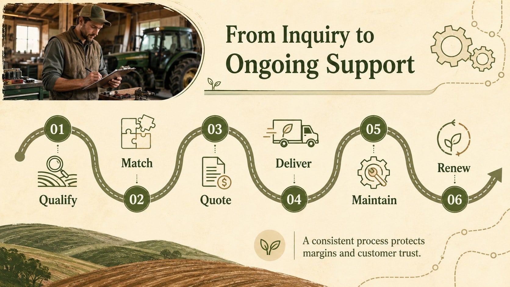Tractor Dealership Planning Deck for Rural Markets presentation template, slide 10