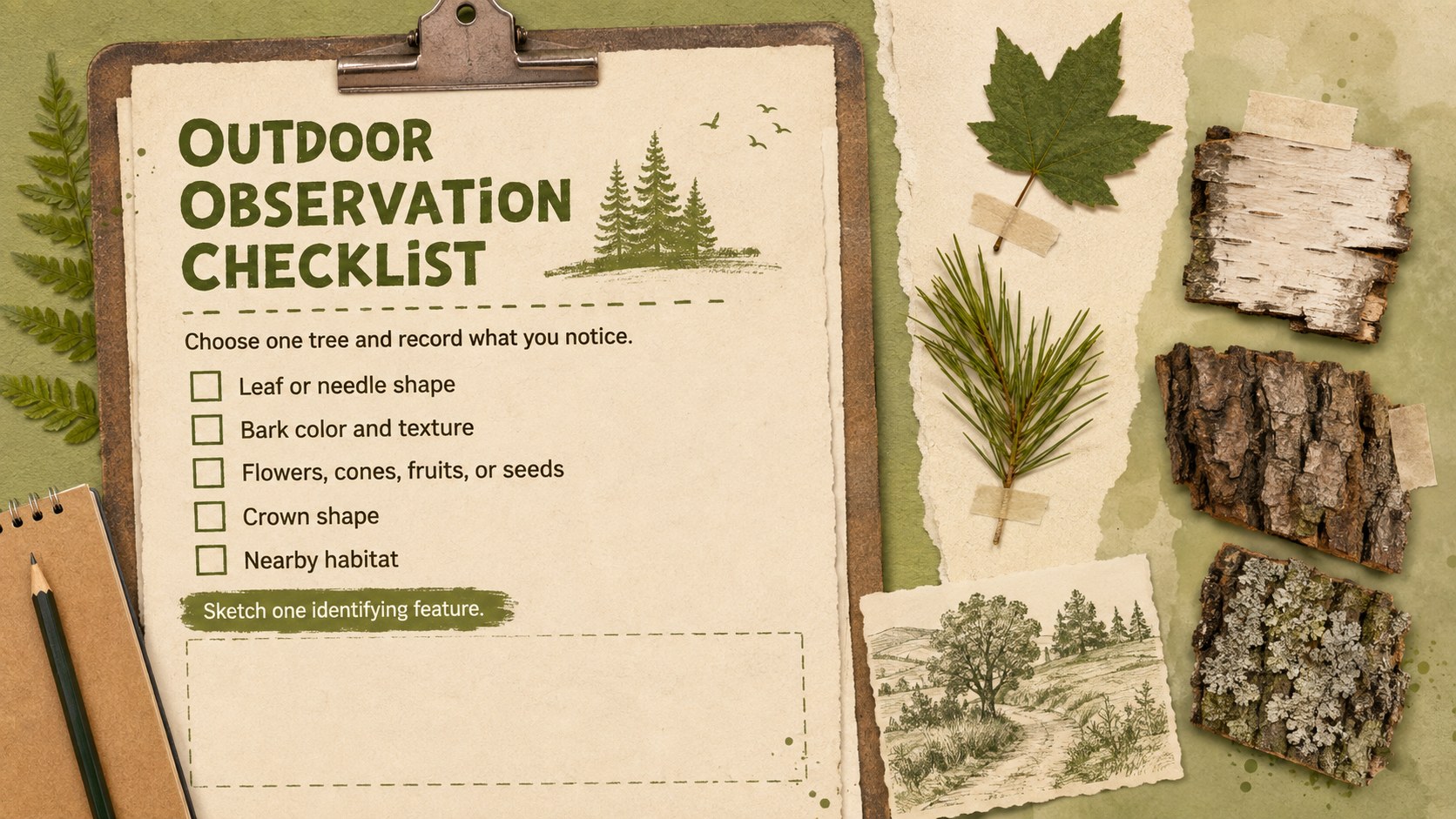 Tree Anatomy and Species Classroom Deck presentation template, slide 12