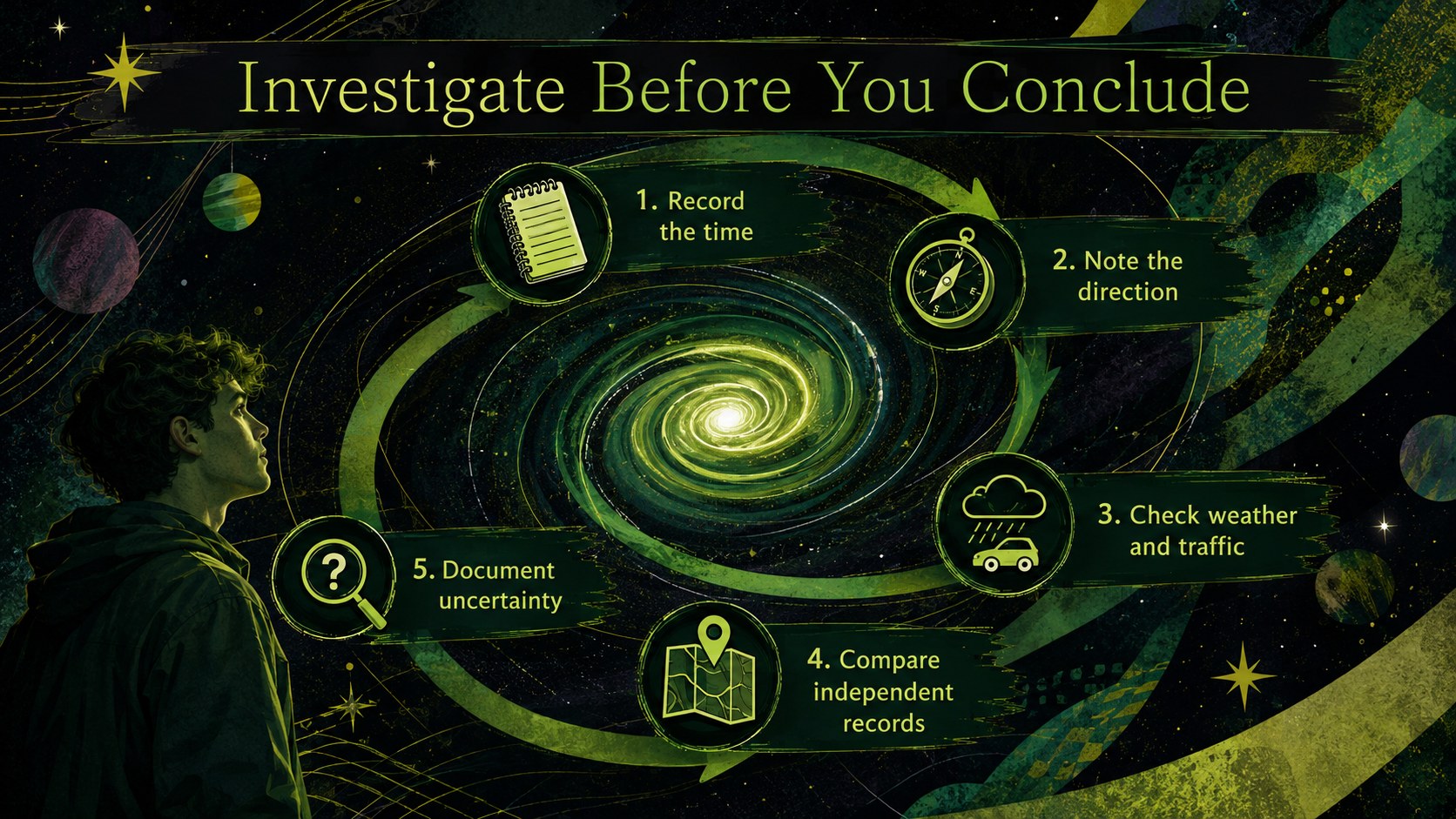 UFO Day Alien Encounter Deck presentation template, slide 10