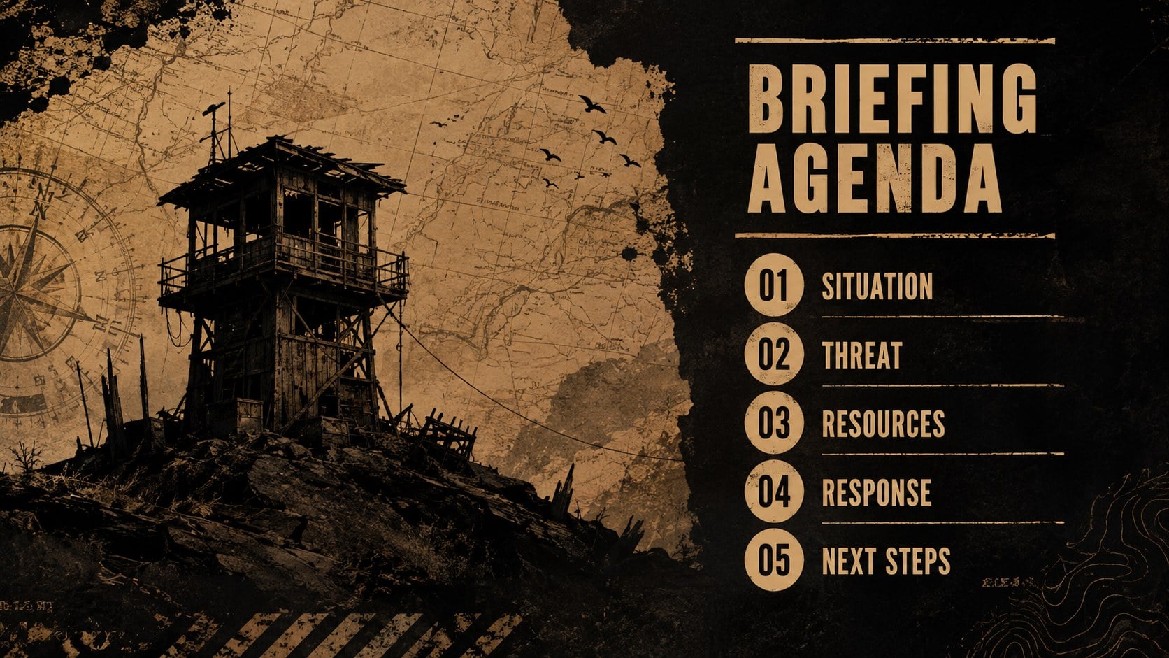 Undead Survival Scenario Theme presentation template, slide 13
